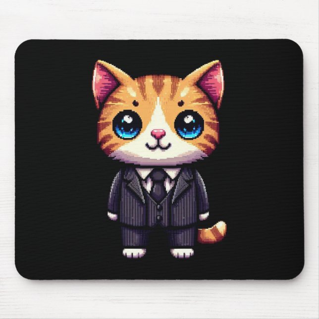 Mousepad Executivo de Gatos Encantador (Frente)