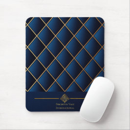 Mousepad Executivo Dourado Navy Luxo