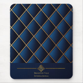 Mousepad Executivo Dourado Navy Luxo