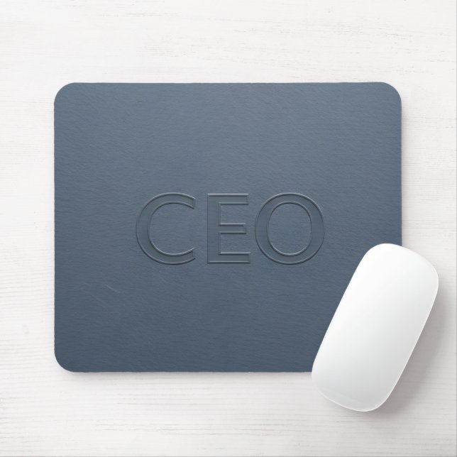 Mousepad Executivo Moderno CEO Pastilhas em Relevo Cinza (Com mouse)