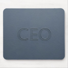 Mousepad Executivo Moderno CEO Pastilhas em Relevo Cinza