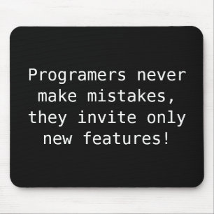 Mousepad EXEMPLO: SÓ COR / preto + seu texto engraçado