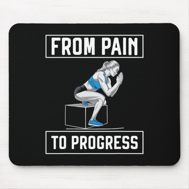 Mousepad Exercício de Agachamento Búlgaro Fitness Musculaçã (Frente)
