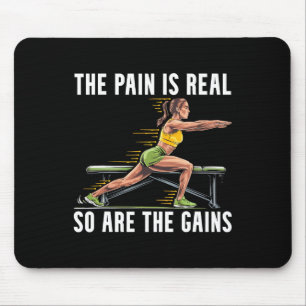 Mousepad Exercício de Agachamento Búlgaro Fitness Musculaçã