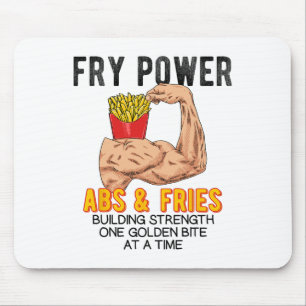 Mousepad Exercício engraçado de Abdômen Batata Frita Constr