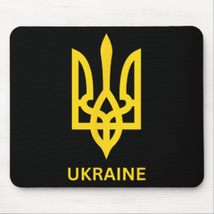 Mousepad Exército da Ucrânia Símbolo do Tridente Ucraniano