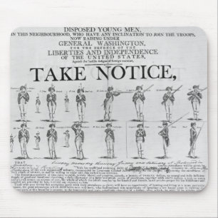 Mousepad Exército dos EUA que recruta mostrando várias