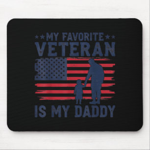 Mousepad Exército Favorito Orgulhoso Papai Filha Filho Pai