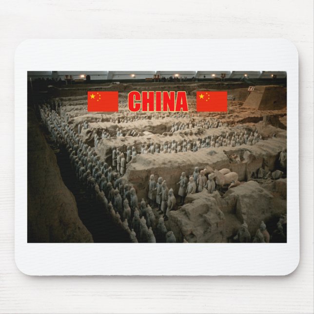 Mousepad Exército Terracotta China - Foto Pró (Frente)