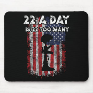 Mousepad Exército Veterano Sensibilização Para O Suicídio 2