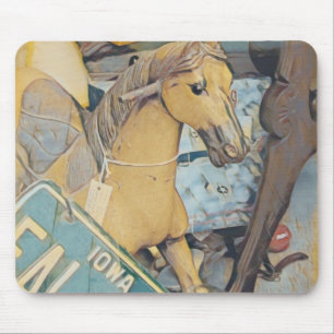 Mousepad Exibição de janela de armazenamento antigo