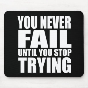 Mousepad Êxito na citação motivacional