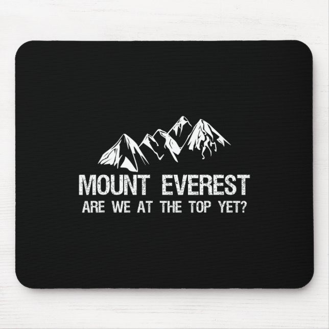 Mousepad Expedição engraçada de escalada ao Monte Everest  (Frente)