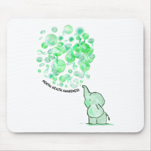 Mousepad Explode Balões Verdes Sensibilização Para A Saúde