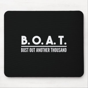 Mousepad Explodir Outro Mil Proprietário de Barco de Navega