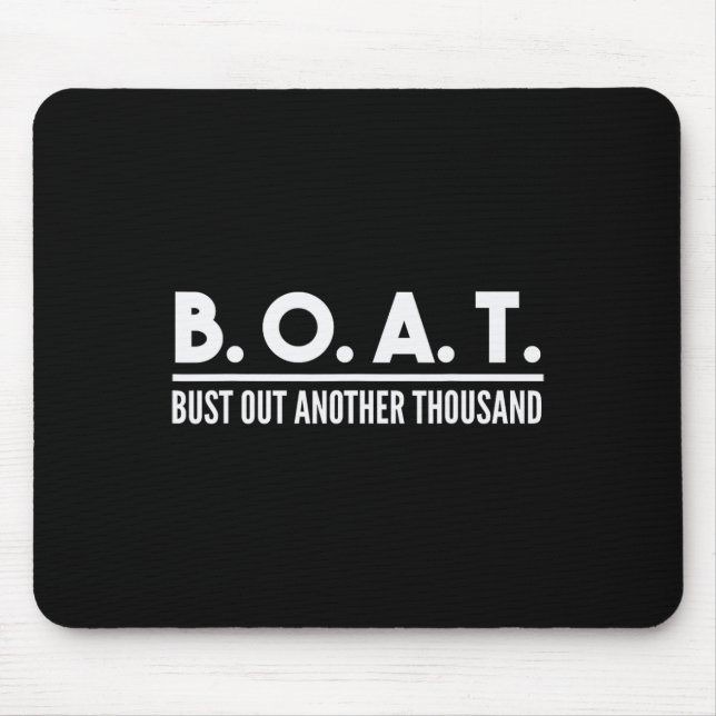 Mousepad Explodir Outro Mil Proprietário de Barco de Navega (Frente)