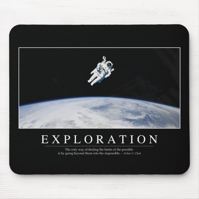 Mousepad Exploração: Cotação Inspiracional 1 (Frente)