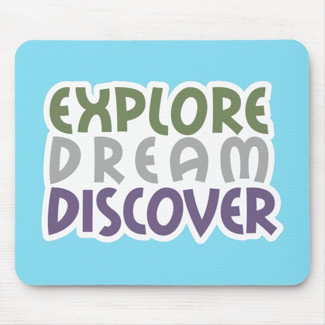 Mousepad Explore a descoberta do sonho (Frente)