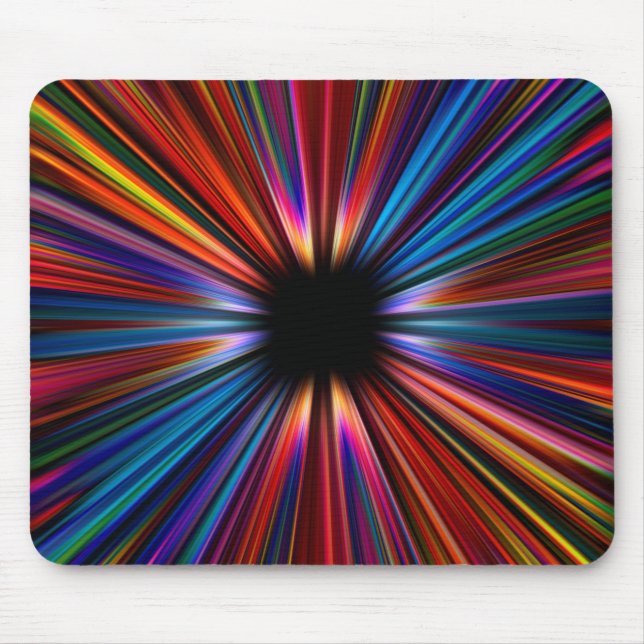 Mousepad Explosão colorida de starburst (Frente)