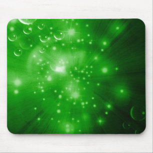 Mousepad Explosão da galáxia do verde limão