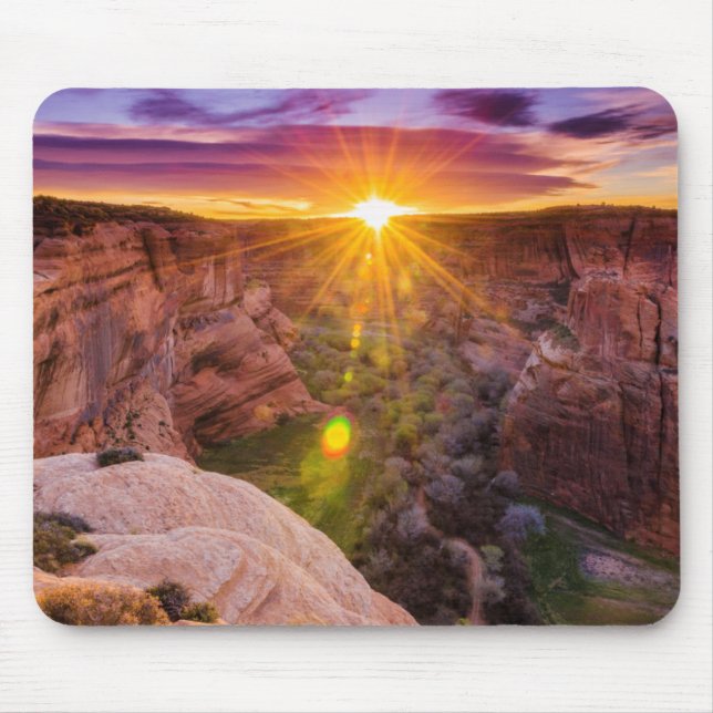 Mousepad Explosão de sol no Canyon de Chelly, AZ (Frente)