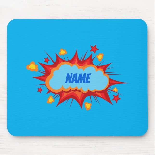 Mousepad Explosão personalizada personalizada em quadrinhos (Frente)