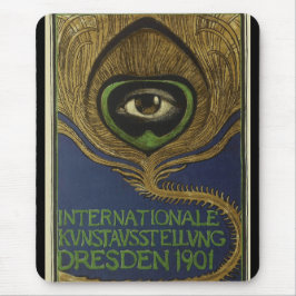 Mousepad Exposição Art nouveau vintage internacional Klingn