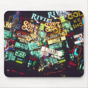 Mousepad Exposição dupla, sinais de cassino, Las Vegas,