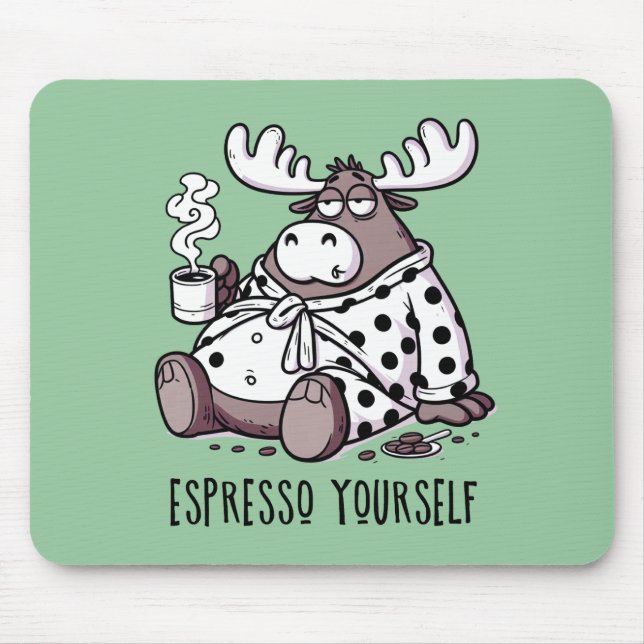 Mousepad Expresse-se com Humor Antilha de Cerveja Sonolenta (Frente)