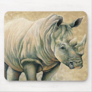 Mousepad Expressões africanas - rinoceronte branco