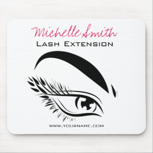 Mousepad Extensão de Lash de Mascara Raqueta Olhos