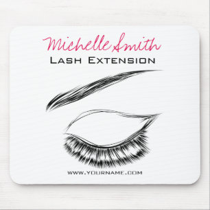 Mousepad Extensão de Lash de Mascara Raqueta Olhos