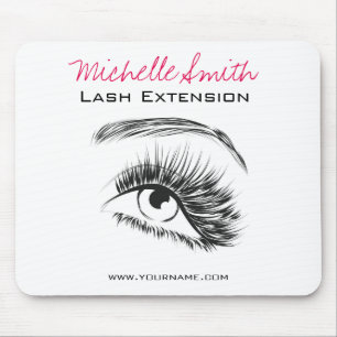 Mousepad Extensão de Lash de Mascara Raqueta Olhos