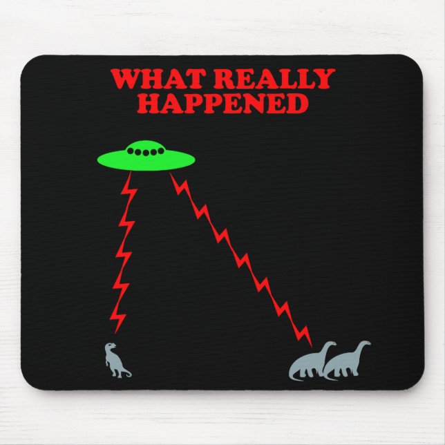 Mousepad Extinção engraçada do dinossauro (Frente)