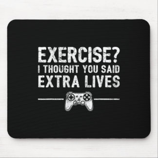 Mousepad Extra Lives Funny Video Game Controller Retro Game