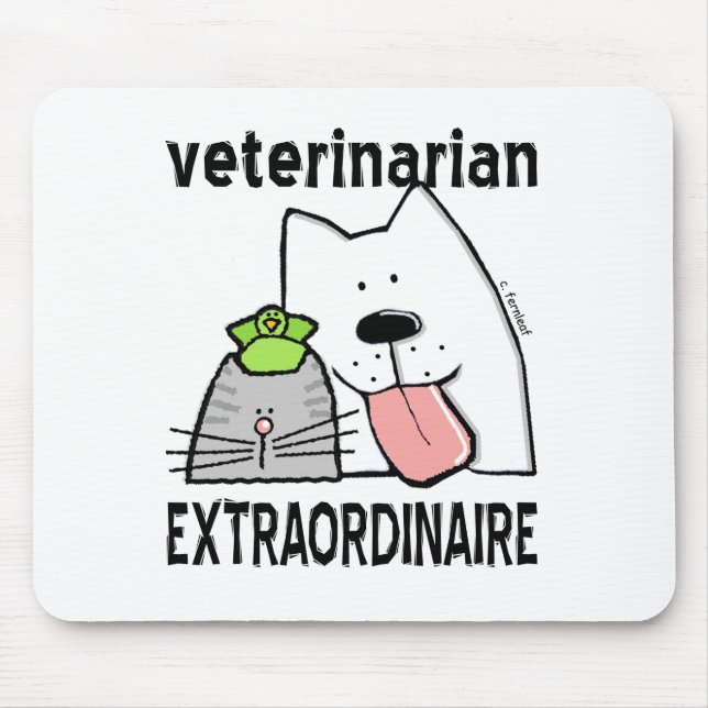 Mousepad Extraordinário veterinário (Frente)
