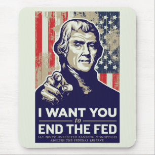 Mousepad Extremidade de Jefferson o tapete do rato de Fed