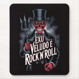 Mousepad Exu Veludo é Rock'N'Roll #1