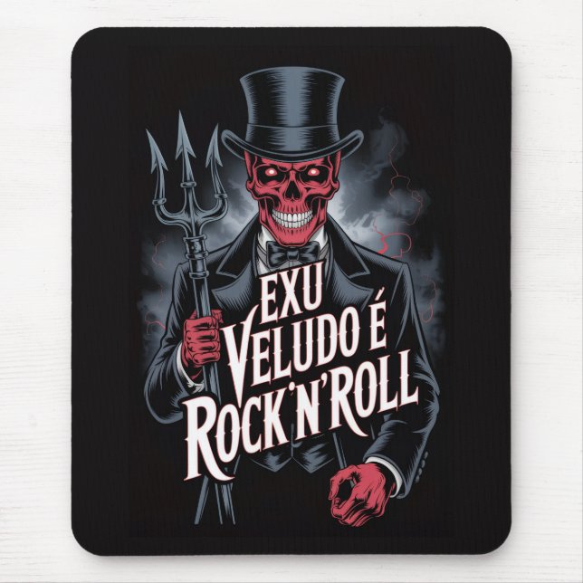 Mousepad Exu Veludo é Rock'N'Roll #1 (Frente)