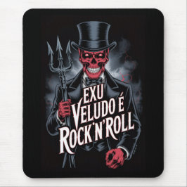 Mousepad Exu Veludo é Rock'N'Roll #1