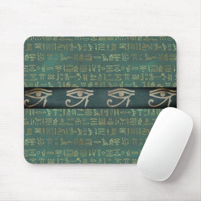 Mousepad Eye of Ra Egyptian Hieroglyphs Chic  (Com mouse)
