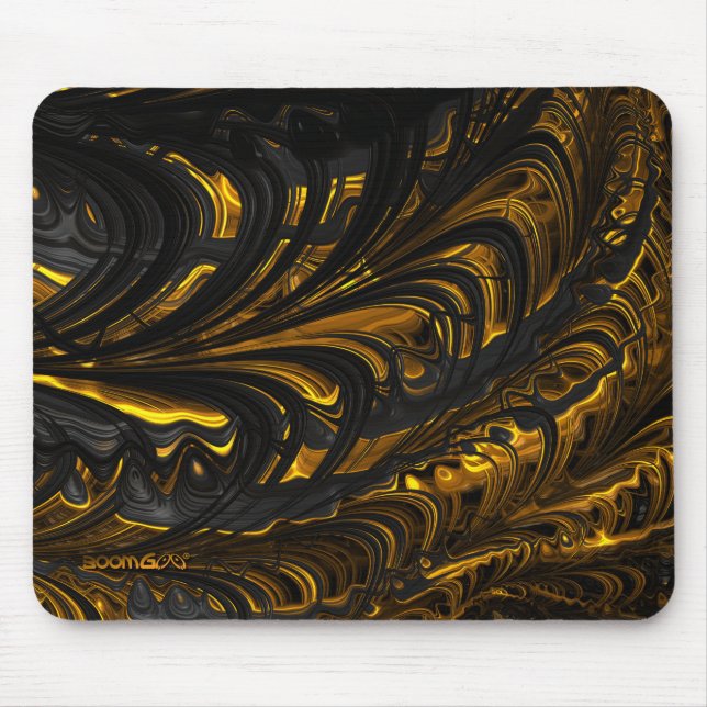Mousepad - F1488 "Dourado Fluxo Preto" 1 (Frente)