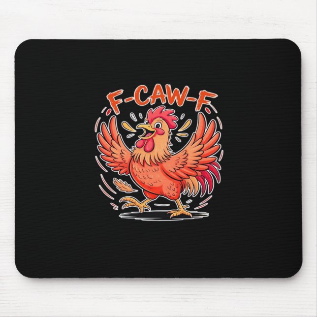 Mousepad F-Caw-F Attitude Classic Retro Style (Frente)