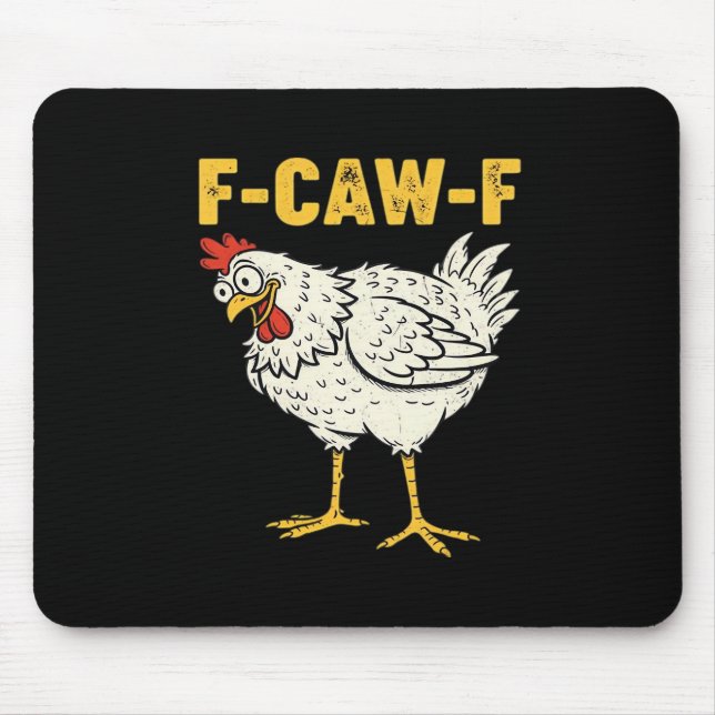 Mousepad F-Caw-F Chicken Classic Retro Cool (Frente)
