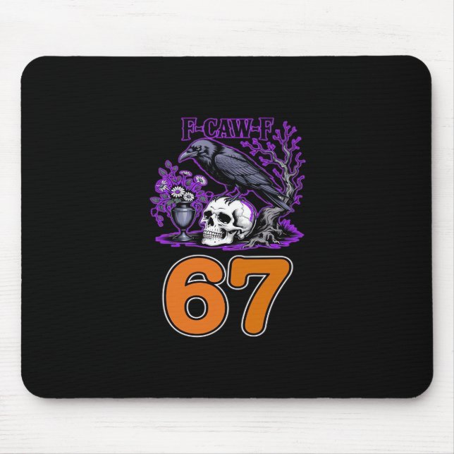 Mousepad F-Caw-F Chicken Halloween Classic Funny Trendy (Frente)