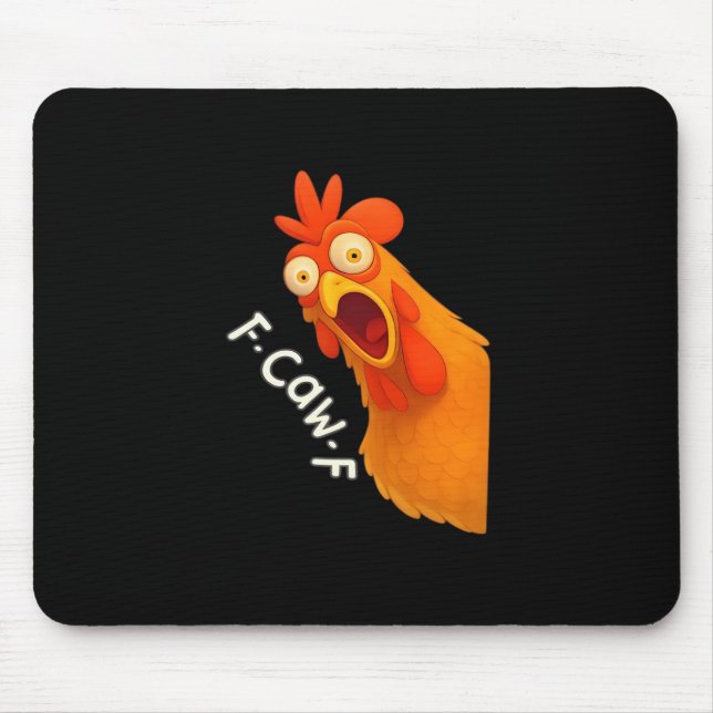 Mousepad F-Caw-F Chicken Retro Classic (Frente)