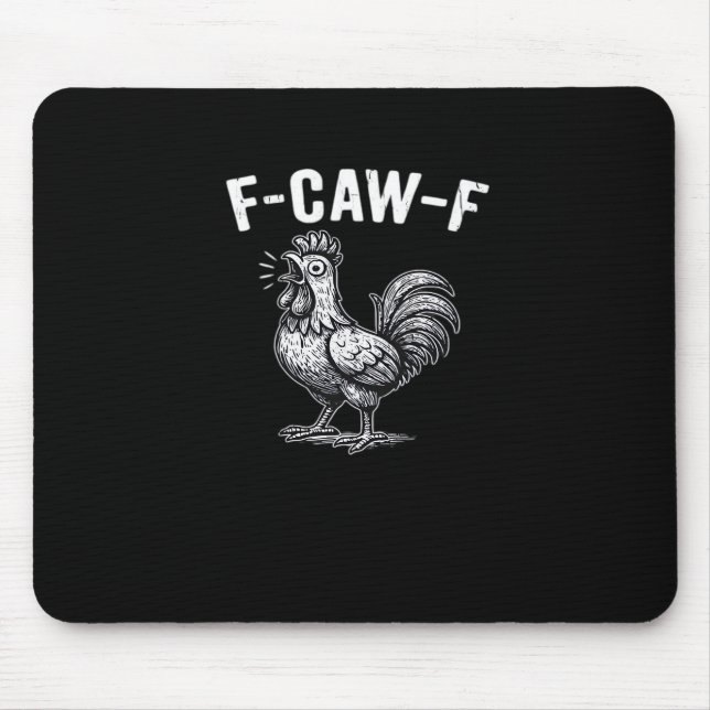 Mousepad F-Caw-F Chicken Retro Graphic (Frente)