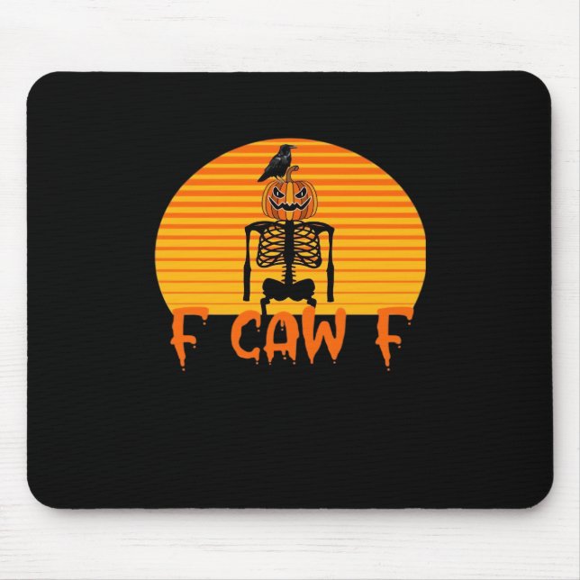 Mousepad F-Caw-F Corvo Clássico Estético Casual (Frente)