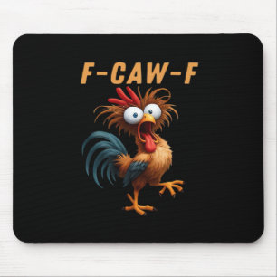 Mousepad F-Caw-F Corvo Gótico Humor Engraçado Estilo Vintag