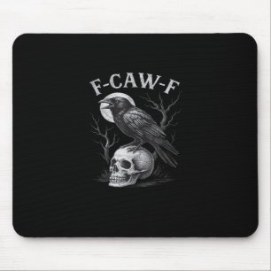 Mousepad F-Caw-F Corvo Pássaro Retro Vintage Gótico Lua F-C